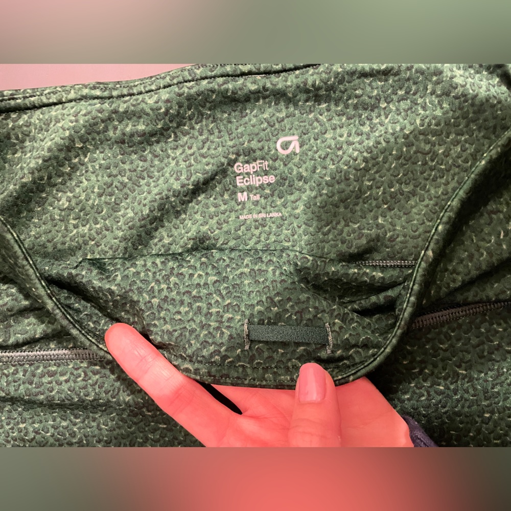 Gap Green Dark Green Pattern Print Workout Exerci… - image 6